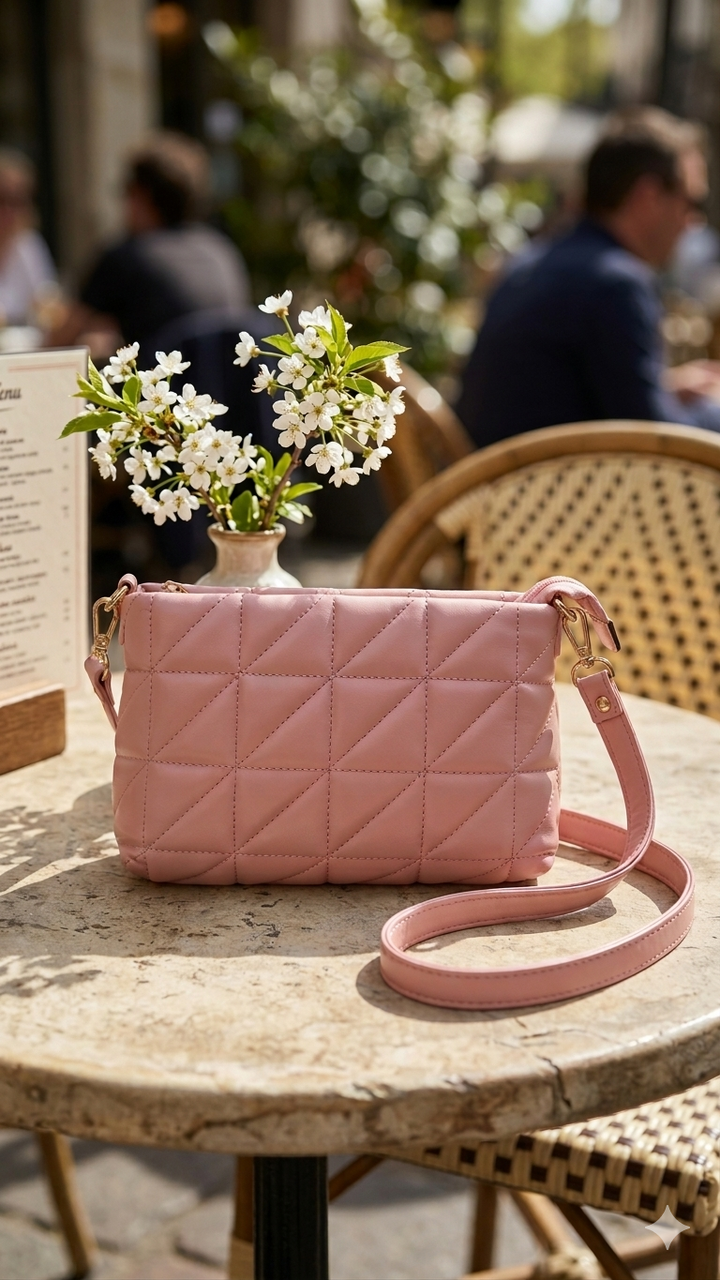quilted shoulder sling bag