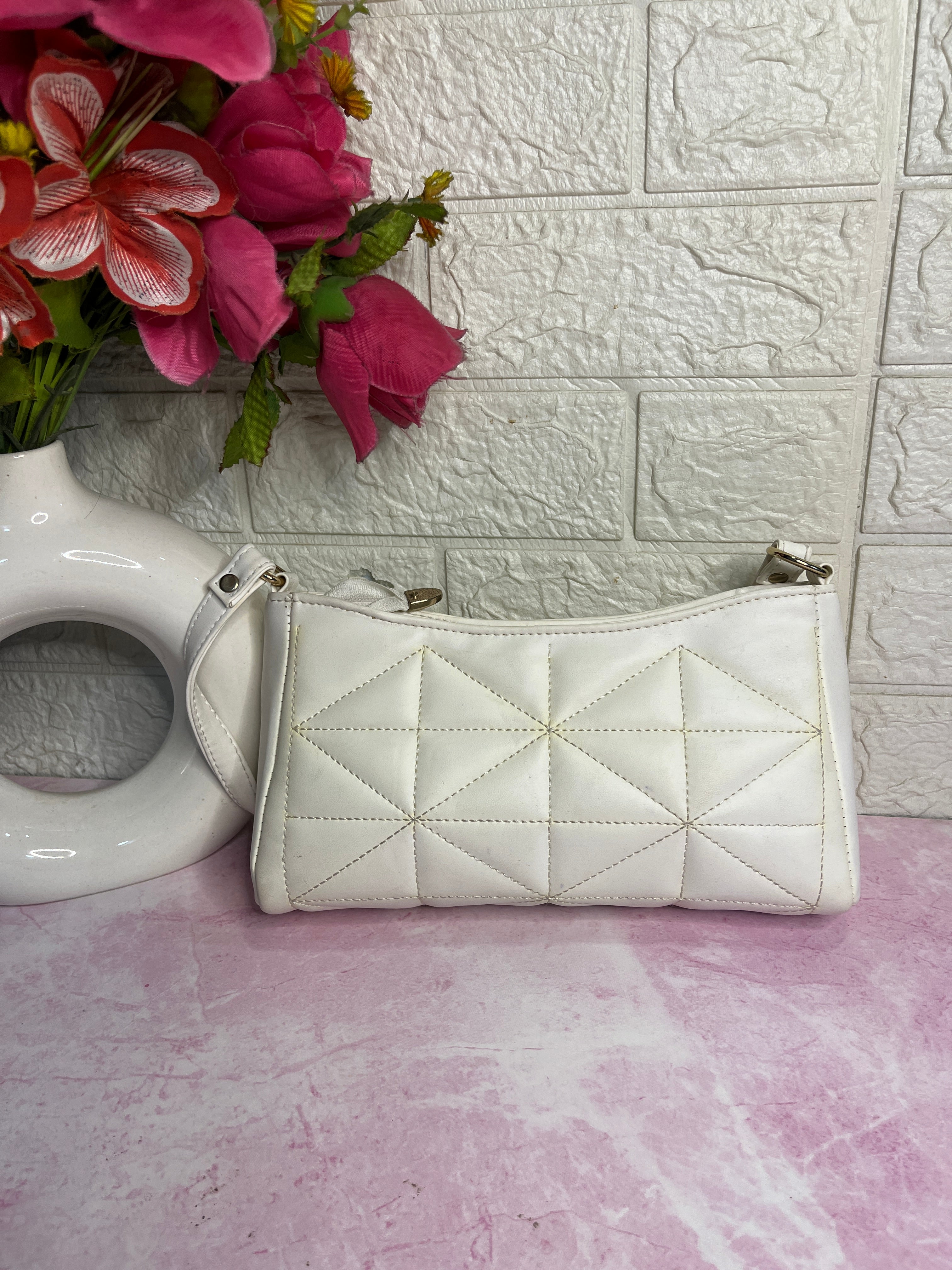 quilted shoulder sling bag